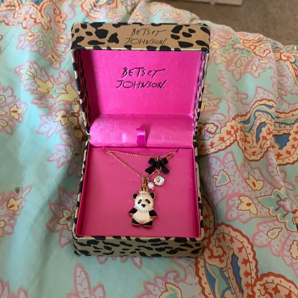 Betsy Johnson Panda Necklace